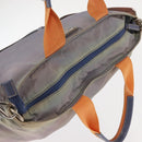 PRADA Tote Bag Nylon 2way Purple Orange Auth ki5999-6