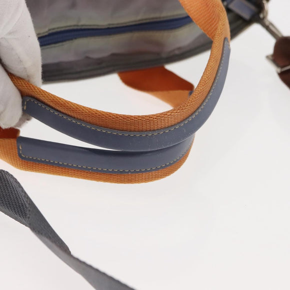 PRADA Tote Bag Nylon 2way Purple Orange Auth ki5999