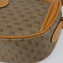 GUCCI Micro GG Canvas Shoulder Bag PVC Leather Beige Auth ki6001-10