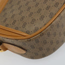 GUCCI Micro GG Canvas Shoulder Bag PVC Leather Beige Auth ki6001-11