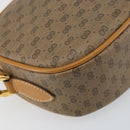 GUCCI Micro GG Canvas Shoulder Bag PVC Leather Beige Auth ki6001-13