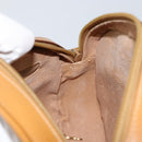 GUCCI Micro GG Canvas Shoulder Bag PVC Leather Beige Auth ki6001-18