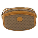 GUCCI Micro GG Canvas Shoulder Bag PVC Leather Beige Auth ki6001-2