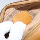 GUCCI Micro GG Canvas Shoulder Bag PVC Leather Beige Auth ki6001-22