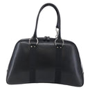 Christian Dior Boston Bag Leather Black Auth ki6003-3