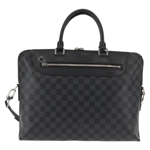 LOUIS VUITTON Damier Graphite Porte Documents Jules NM Bag N48260 LV Auth ki6007