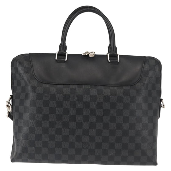 LOUIS VUITTON Damier Graphite Porte Documents Jules NM Bag N48260 LV Auth ki6007