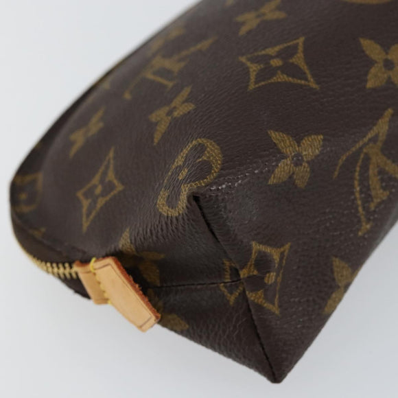 LOUIS VUITTON Monogram Pochette Cosmetic PM Cosmetic Pouch M47515 LV Auth ki6012