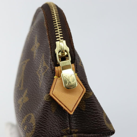 LOUIS VUITTON Monogram Pochette Cosmetic PM Cosmetic Pouch M47515 LV Auth ki6012