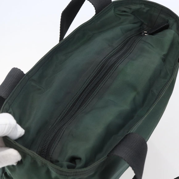 PRADA Tote Bag Nylon Khaki Auth ki6013