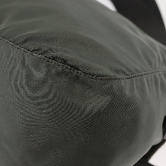 PRADA Shoulder Bag Nylon Khaki Auth ki6015