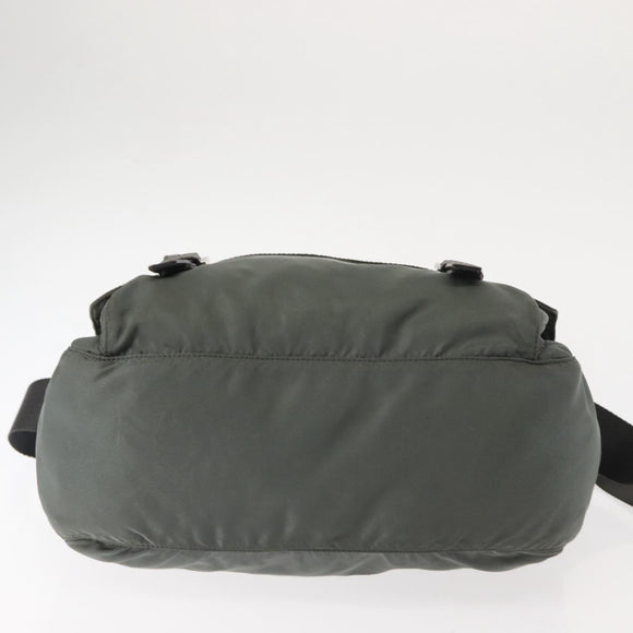 PRADA Shoulder Bag Nylon Khaki Auth ki6015