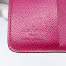 LOUIS VUITTON Monogram Perfo Compact zip Wallet Fuchsia M95188 LV Auth ki6022-17