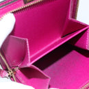 LOUIS VUITTON Monogram Perfo Compact zip Wallet Fuchsia M95188 LV Auth ki6022-21