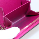 LOUIS VUITTON Monogram Perfo Compact zip Wallet Fuchsia M95188 LV Auth ki6022-10