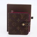 LOUIS VUITTON Monogram Perfo Compact zip Wallet Fuchsia M95188 LV Auth ki6022-12