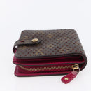 LOUIS VUITTON Monogram Perfo Compact zip Wallet Fuchsia M95188 LV Auth ki6022-5
