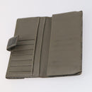 GUCCI GG Canvas Long Wallet Leather 8 Set Beige Black Auth ki6025-17