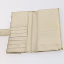 GUCCI GG Canvas Long Wallet Leather 8 Set Beige Black Auth ki6025-19