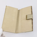GUCCI GG Canvas Long Wallet Leather 8 Set Beige Black Auth ki6025-20