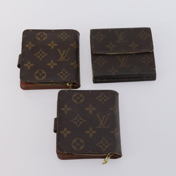 LOUIS VUITTON Monogram Wallet 12 Set LV Auth ki6026