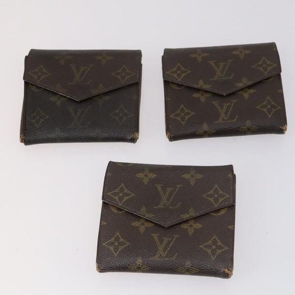 LOUIS VUITTON Monogram Wallet 12 Set LV Auth ki6026