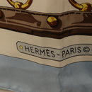 HERMES Carre 90 Scarf Silk 4 Set Red Blue Auth ki6029-14