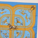 HERMES Carre 90 Scarf Silk 4 Set Red Blue Auth ki6029-25