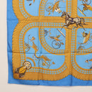 HERMES Carre 90 Scarf Silk 4 Set Red Blue Auth ki6029-26