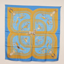 HERMES Carre 90 Scarf Silk 4 Set Red Blue Auth ki6029-29