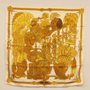 HERMES Carre 90 Scarf Silk 4 Set Red Blue Auth ki6029-2