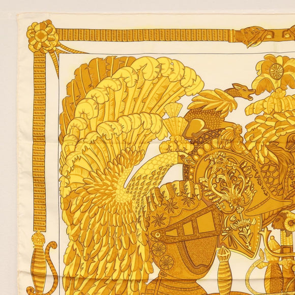 HERMES Carre 90 Scarf Silk 4 Set Red Blue Auth ki6029