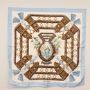 HERMES Carre 90 Scarf Silk 4 Set Red Blue Auth ki6029-9