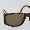 CHANEL Sunglasses plastic Brown CC Auth ki6033-6