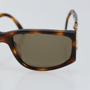 CHANEL Sunglasses plastic Brown CC Auth ki6033-7