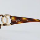 CHANEL Sunglasses plastic Brown CC Auth ki6033-9