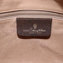 GUCCI GG Supreme Web Sherry Line Shoulder Bag PVC Leather Beige Red Auth ki6037-15