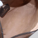 GUCCI GG Supreme Web Sherry Line Shoulder Bag PVC Leather Beige Red Auth ki6037-16