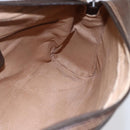 GUCCI GG Supreme Web Sherry Line Shoulder Bag PVC Leather Beige Red Auth ki6037-17