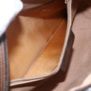 GUCCI GG Supreme Web Sherry Line Shoulder Bag PVC Leather Beige Red Auth ki6037-19