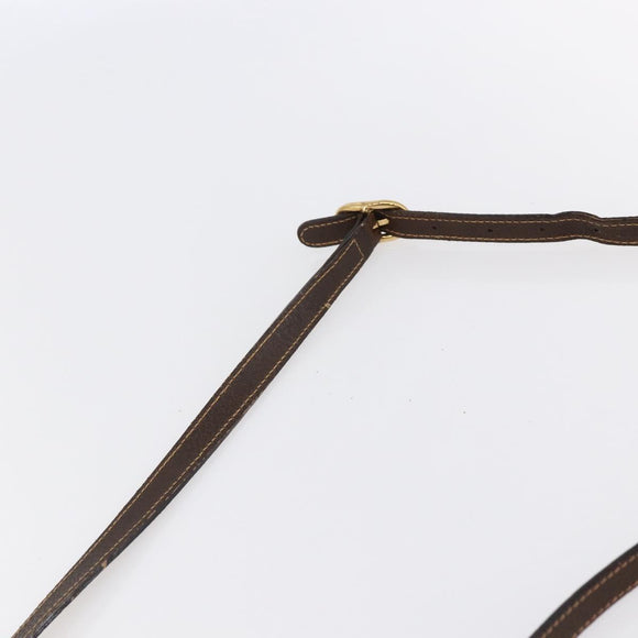 GUCCI GG Supreme Web Sherry Line Shoulder Bag PVC Leather Beige Red Auth ki6037