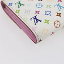 LOUIS VUITTON Monogram Multicolor Portefeuille Sarah White M93745 LV Auth ki6038-16