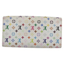LOUIS VUITTON Monogram Multicolor Portefeuille Sarah White M93745 LV Auth ki6038-2