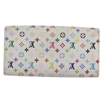 LOUIS VUITTON Monogram Multicolor Portefeuille Sarah White M93745 LV Auth ki6038 - 0