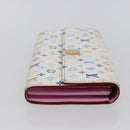 LOUIS VUITTON Monogram Multicolor Portefeuille Sarah White M93745 LV Auth ki6038-4