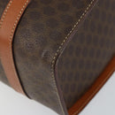 CELINE Macadam Canvas Hand Bag PVC Leather Brown Auth ki6046-9