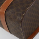 CELINE Macadam Canvas Hand Bag PVC Leather Brown Auth ki6046-15