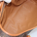 CELINE Macadam Canvas Hand Bag PVC Leather Brown Auth ki6046-10