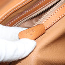 CELINE Macadam Canvas Hand Bag PVC Leather Brown Auth ki6046-12