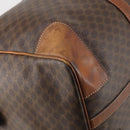 CELINE Macadam Canvas Boston Bag PVC Leather Brown Auth ki6048-16